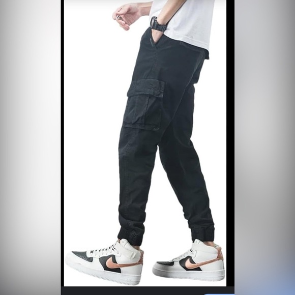 CSG Black Cargo Pants - Picture 1 of 5